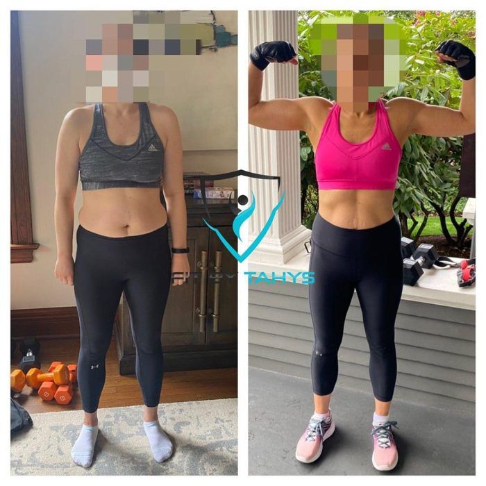 Fit By Tahys client before and after strength training in Seattle