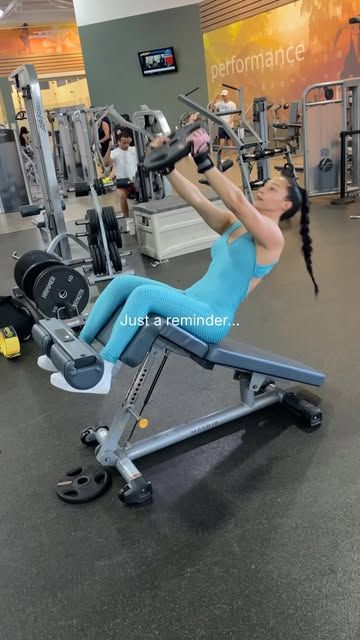 Fit By Tahys Instagram Reel: Incline press reminder