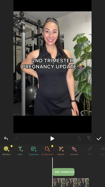 Fit By Tahys Instagram Reel: 2nd trimester pregnancy update