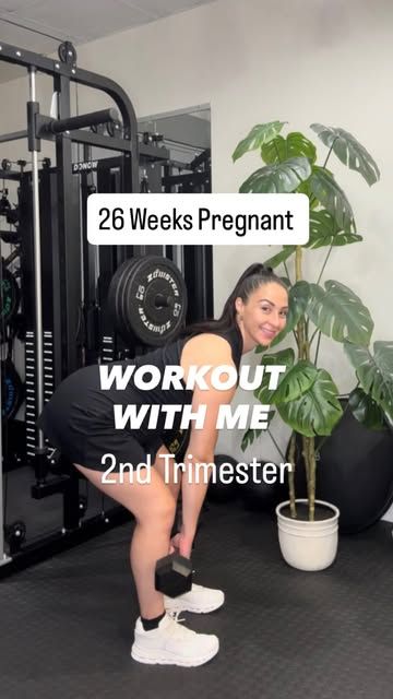 Fit By Tahys Instagram Reel: Workout with me, 26 weeks pregnant