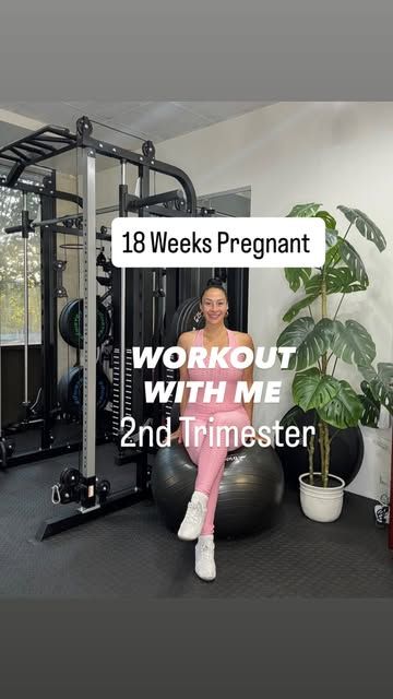 Fit By Tahys Instagram Reel: Workout with me, 18 weeks pregnant