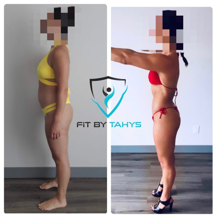 A Fit By Tahys client before and after strength training